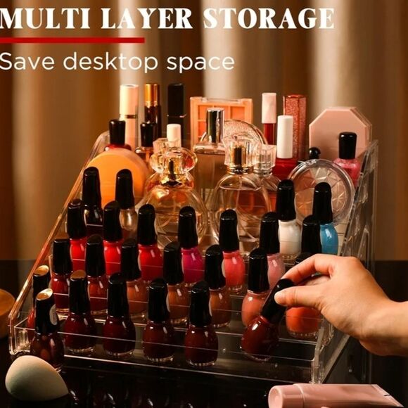 🔹️7-Tier Clear Acrylic Easy Assemble Organizer Stand - Picture 1 of 6